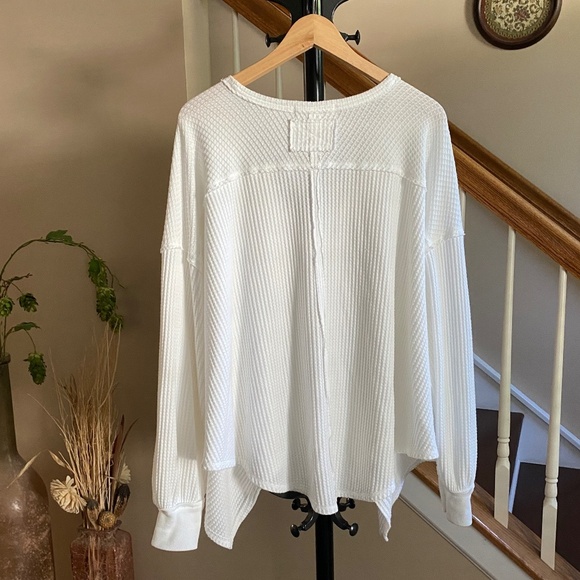 We The Free Coraline Oversized Thermal Top White Size Medium - Picture 5 of 14
